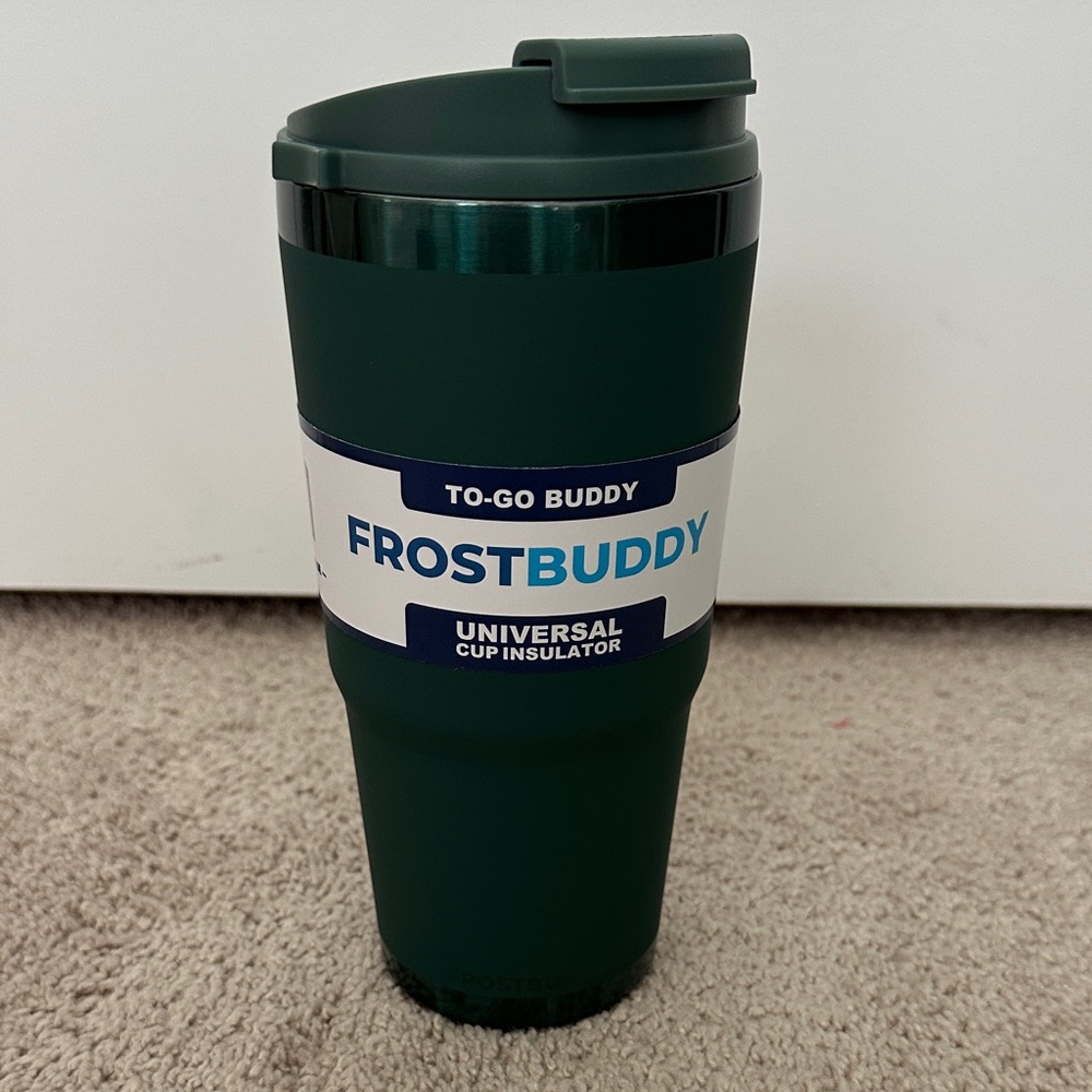 FrostBuddy To-Go Insulated Travel Tumbler - Dark Green